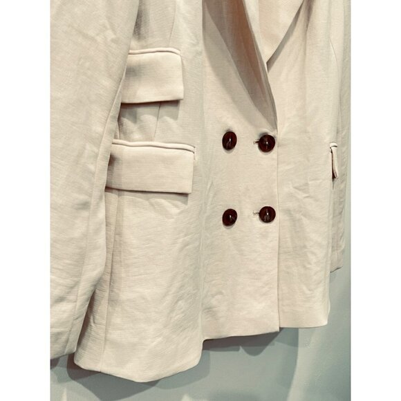 ASTR the Label Zodiac Cream Oversized Double-Breasted Blazer NWT w/Defect - Picture 4 of 12